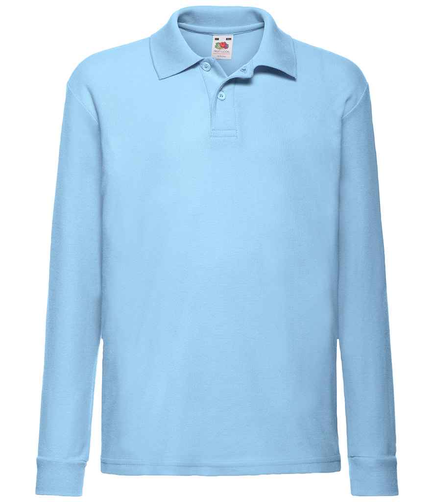 Polo manica lunga fruit of the loom on sale