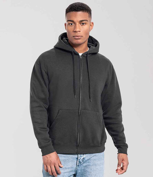 The Fruit of the Loom Iconic Premium Hooded Sweat Jacket | SS153 | 622860 | Light Graphite