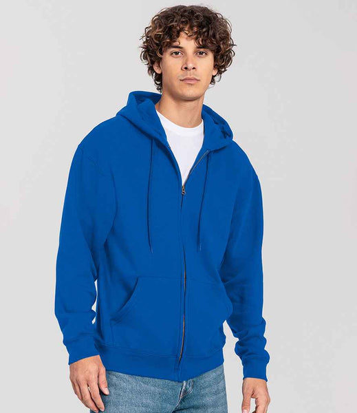 The Fruit of the Loom Iconic Premium Hooded Sweat Jacket | SS153 | 622860 | Royal Blue