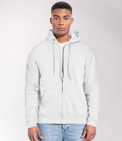 The Fruit of the Loom Iconic Premium Hooded Sweat Jacket | SS153 | 622860 | White