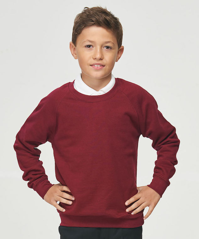AC01J AWDis Academy Kids Academy Raglan Sweatshirt